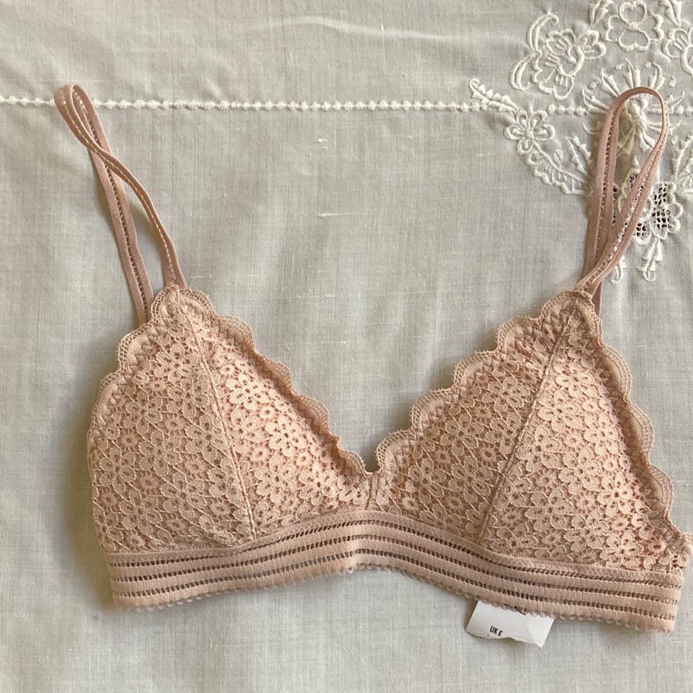 Gilly Hicks Hollister Lace Bralette Pink XXS